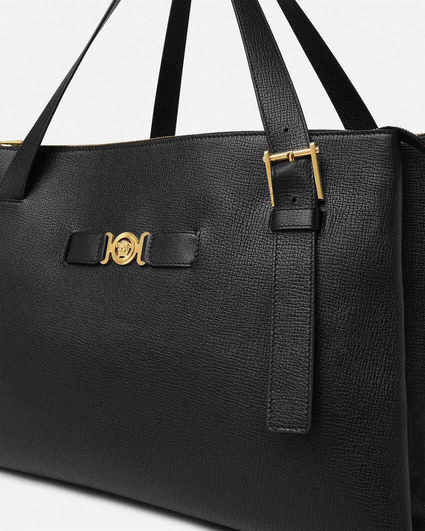 Medusa Plaque Top Handle Bag