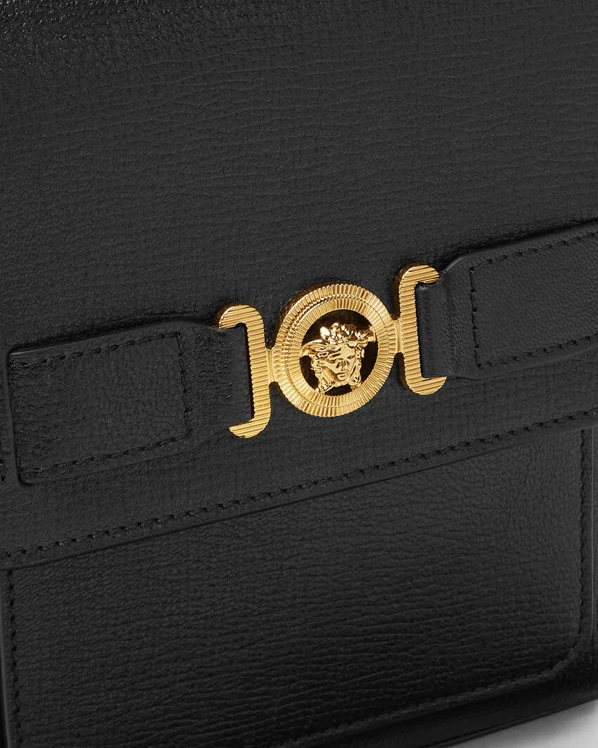 Medusa Biggie Foldover Top Crossbody Bag