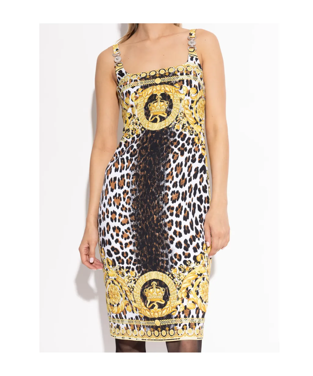 Pattern-Printed Sleeveless Dress