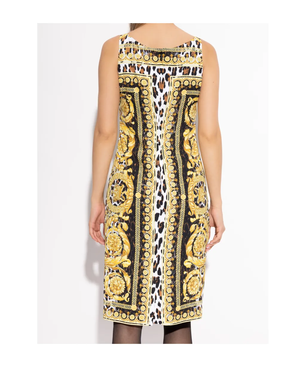 Pattern-Printed Sleeveless Dress