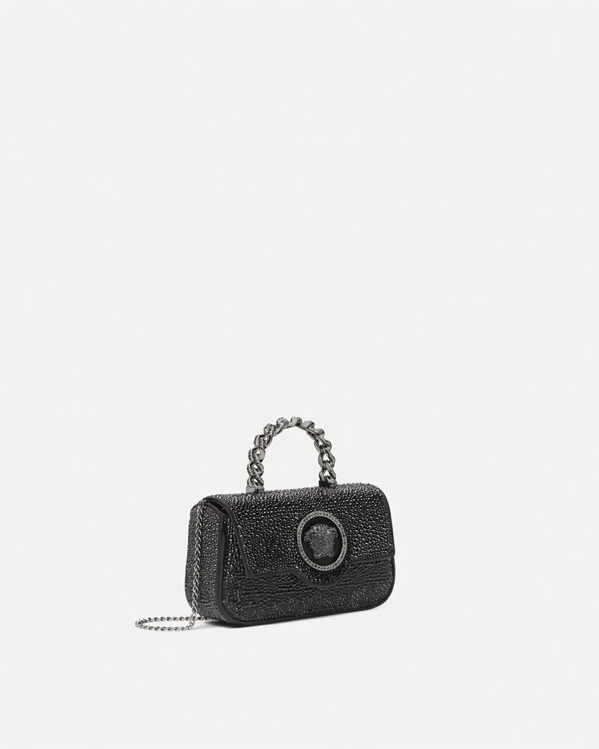 La Medusa Embellished Mini Shoulder Bag