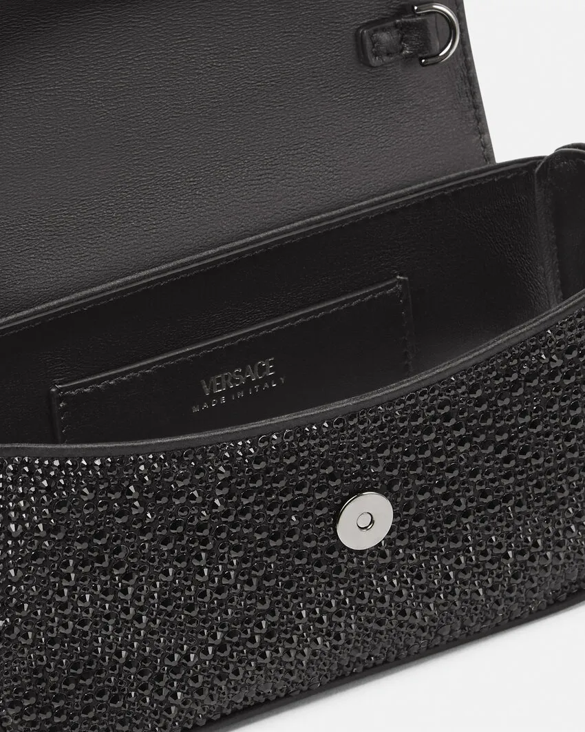 La Medusa Embellished Mini Shoulder Bag