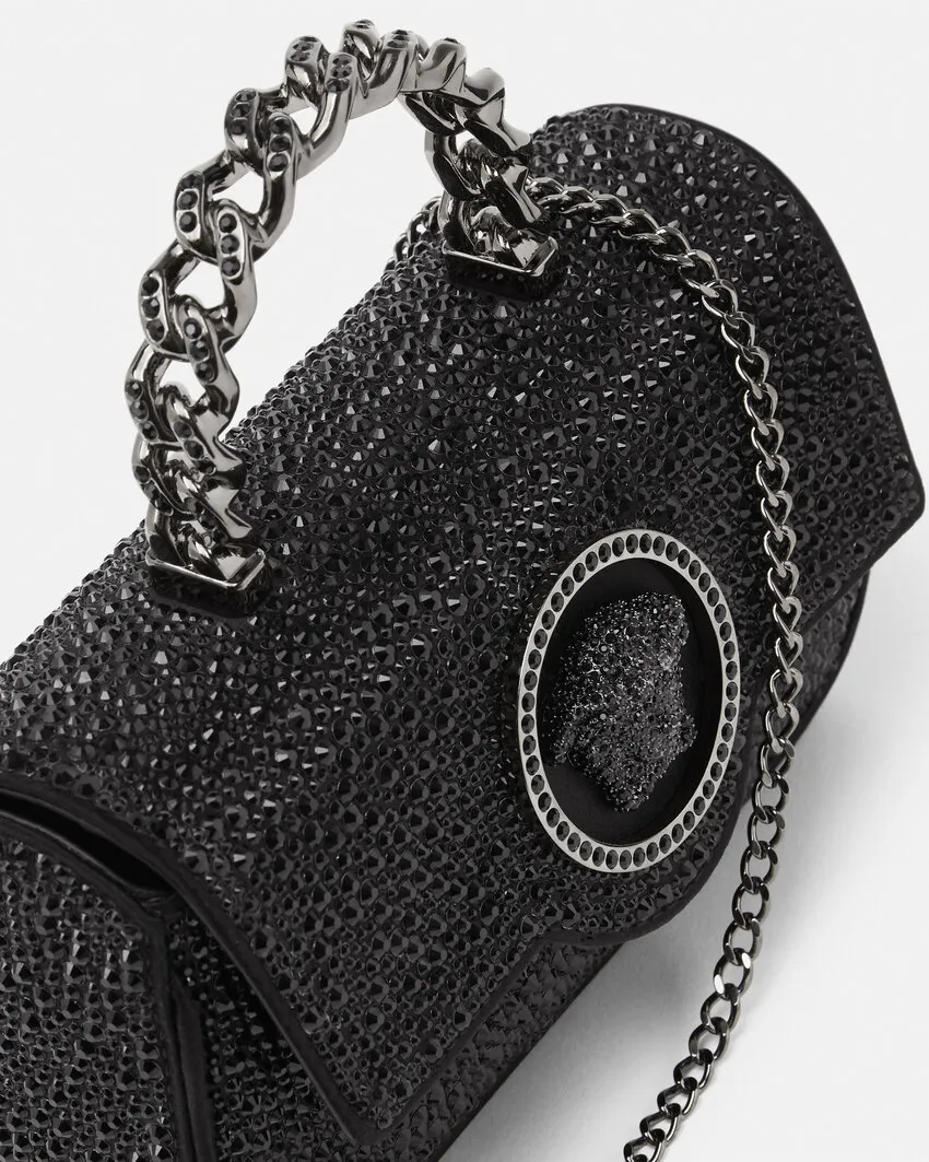 La Medusa Embellished Mini Shoulder Bag