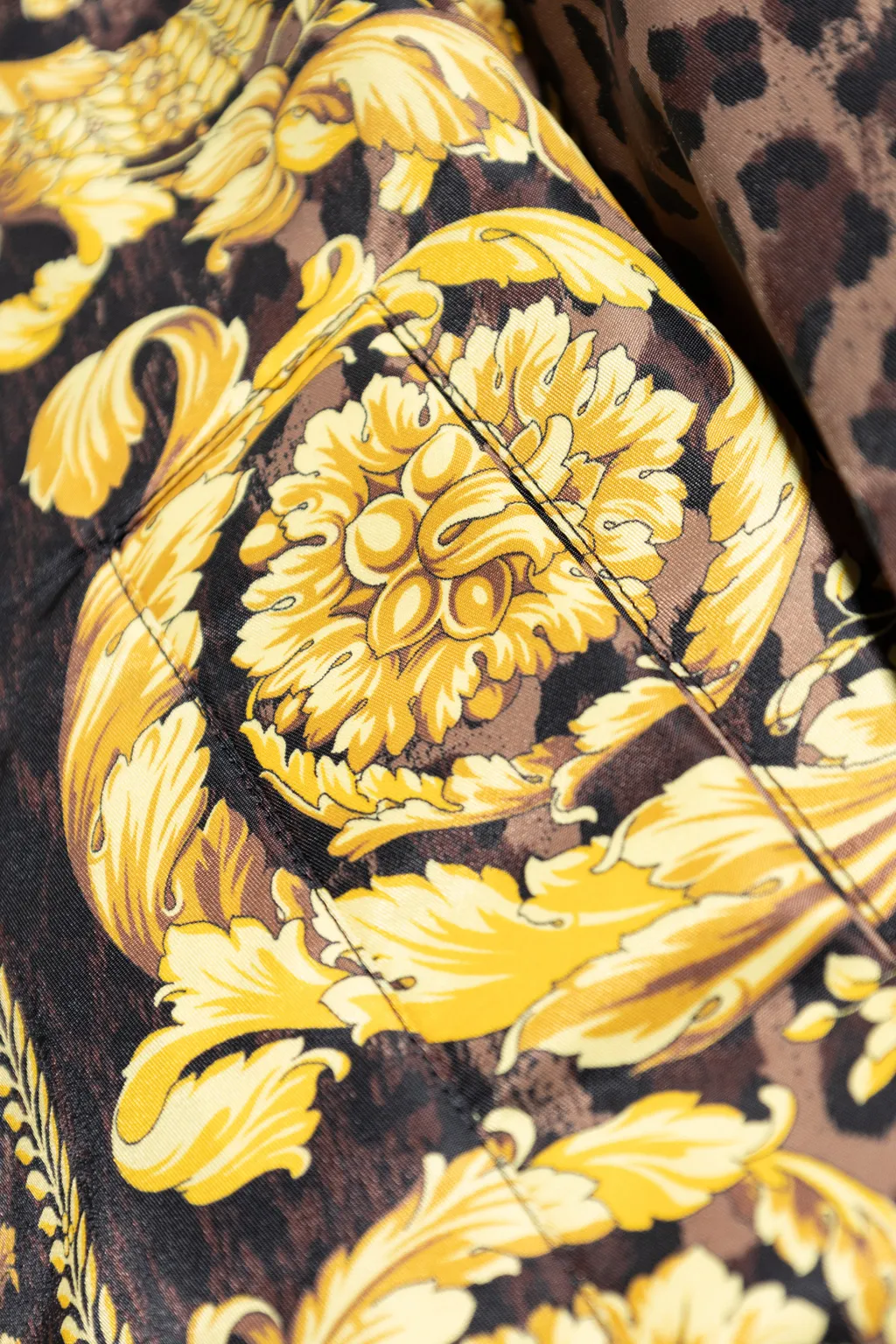 Barocco-Printed Zipped Jacket