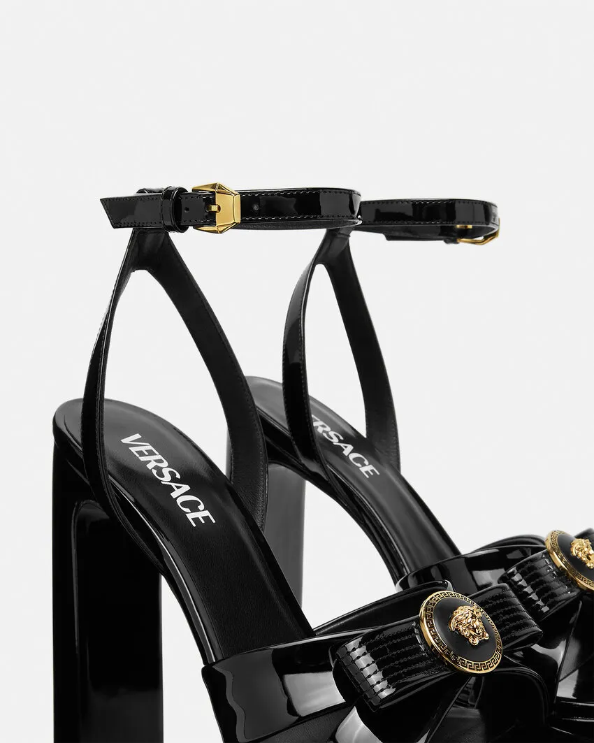 Medusa Head Motif High-Heeled Sandals