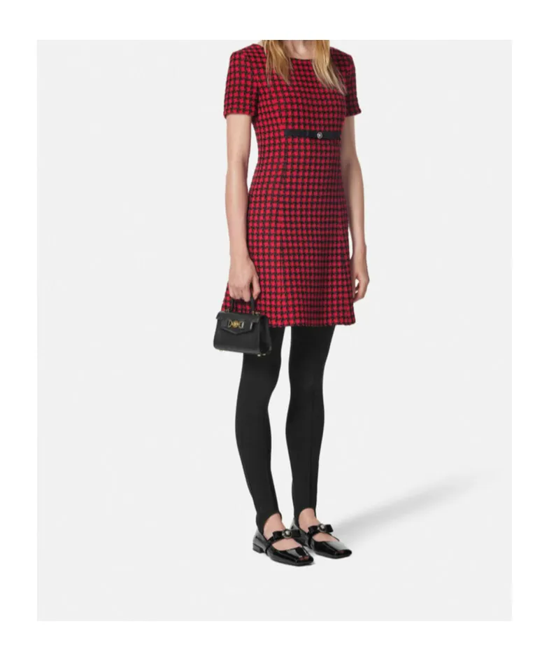 Medusa '95 Checked Mini Dress