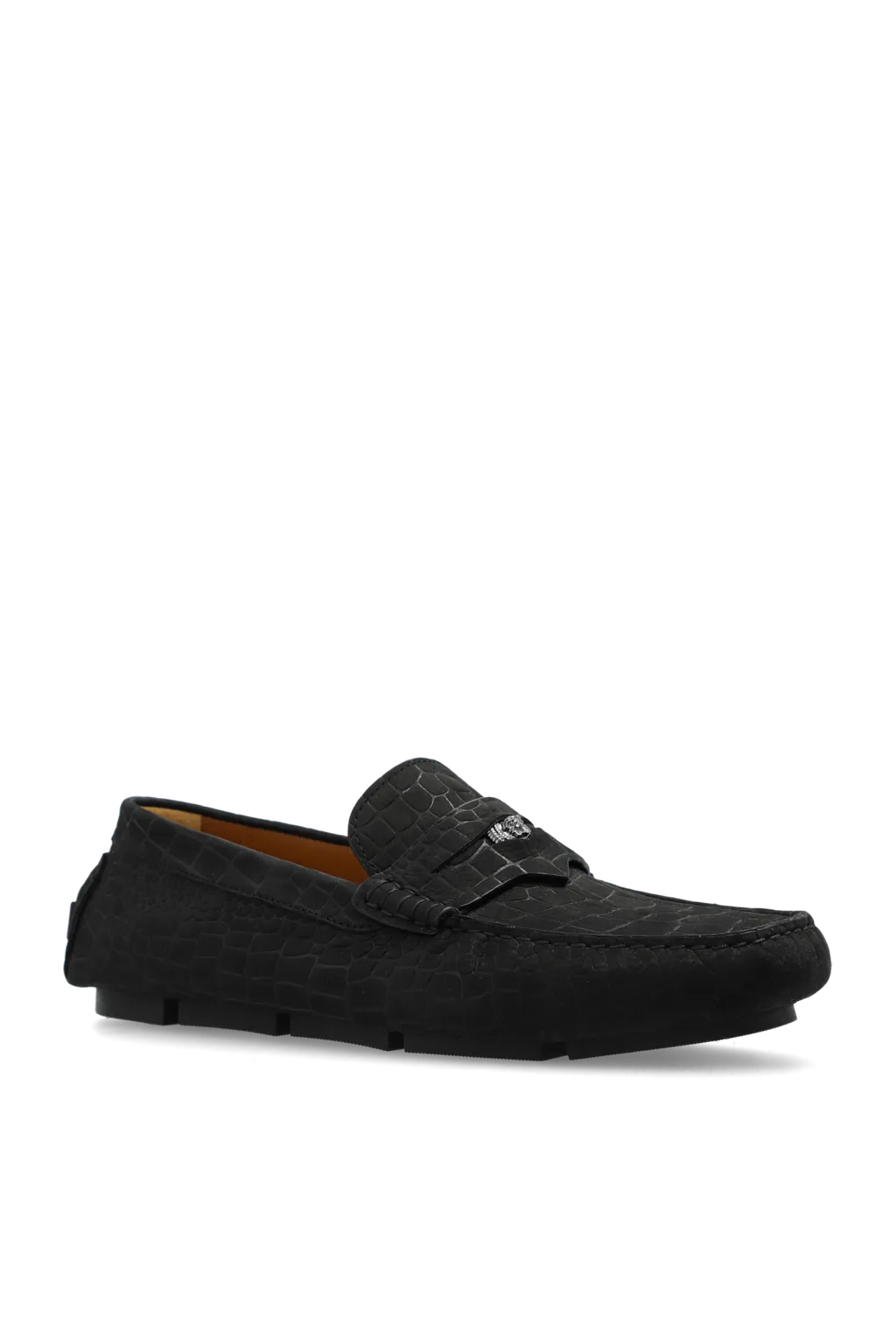 Embossed Slip-On Loafers