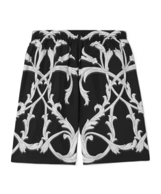 Acanthus Leaves Barocco Printed Shorts