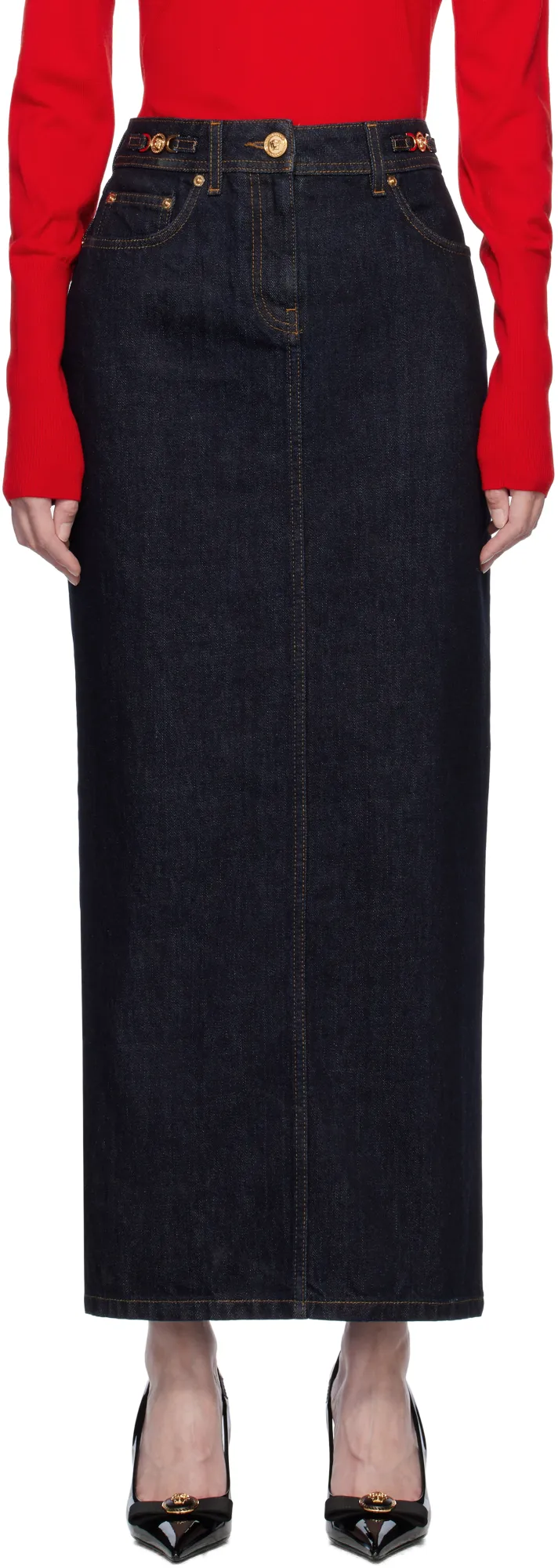 Medusa '95 High-Waist Denim Skirt