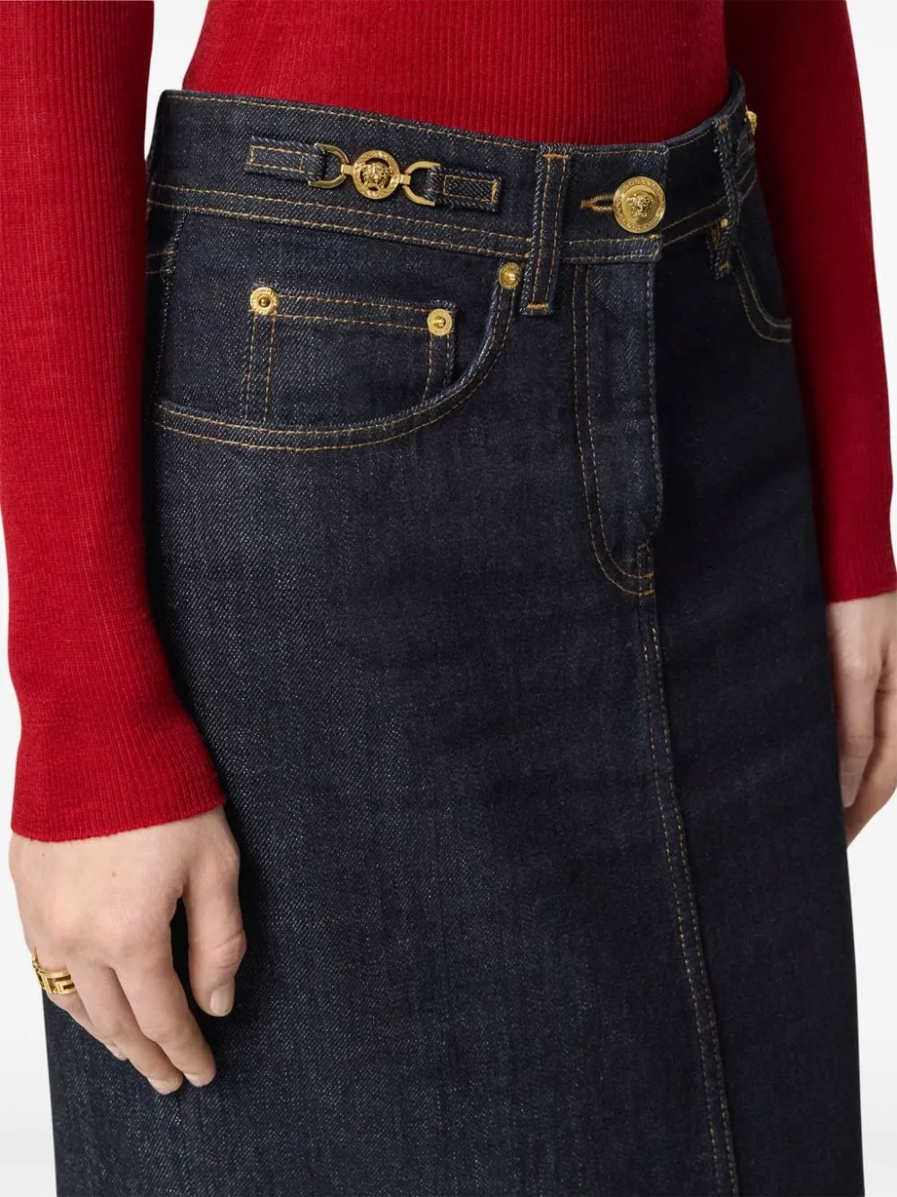 Medusa '95 High-Waist Denim Skirt