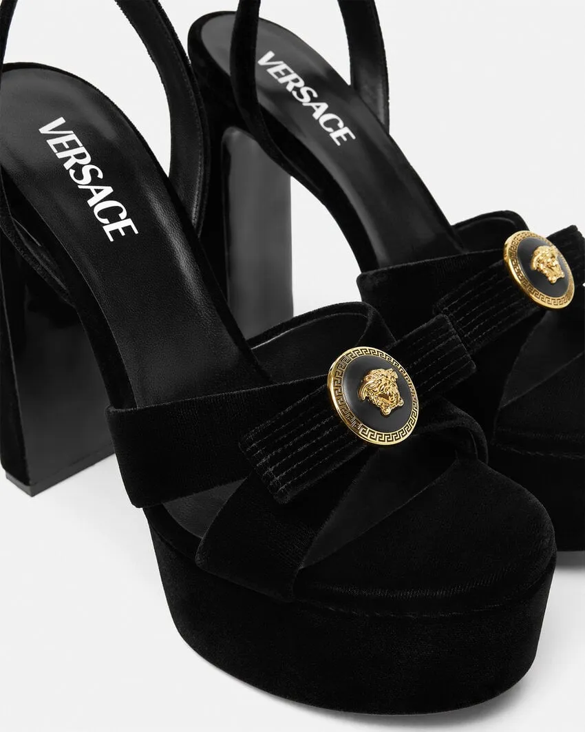 Gianni Ribbon Platform Sandals