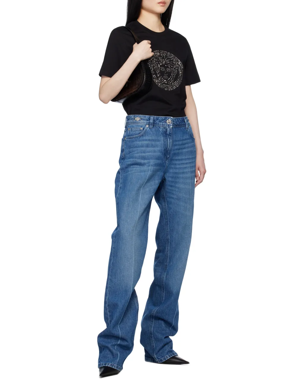 Medusa Embellished T-Shirt
