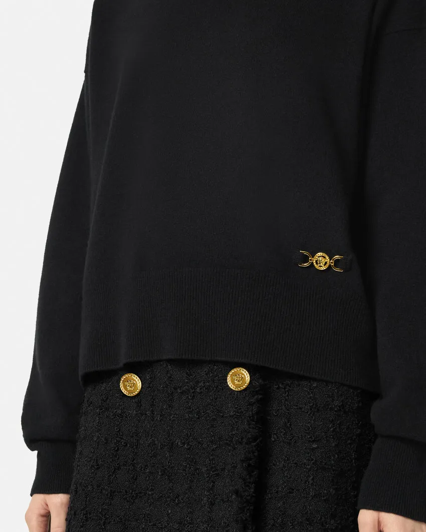 Logo-Plaque Crewneck Jumper