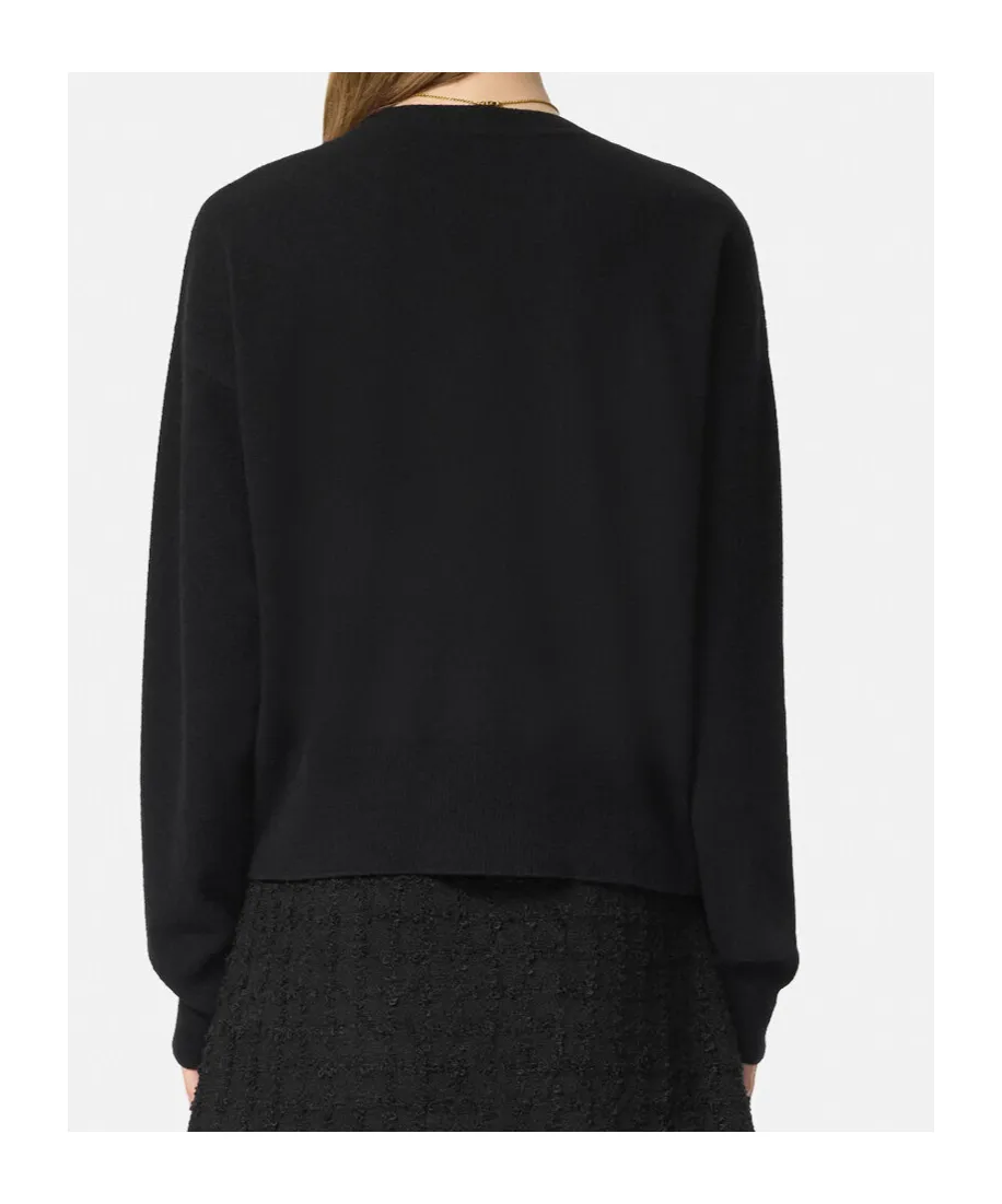 Logo-Plaque Crewneck Jumper