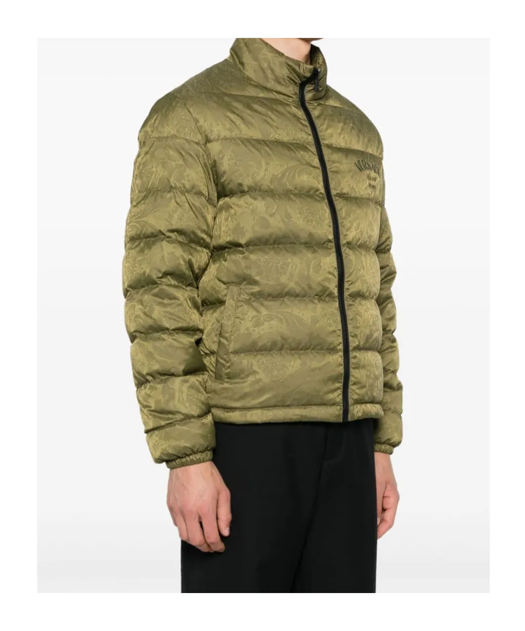 Barocco-Print Padded Jacket