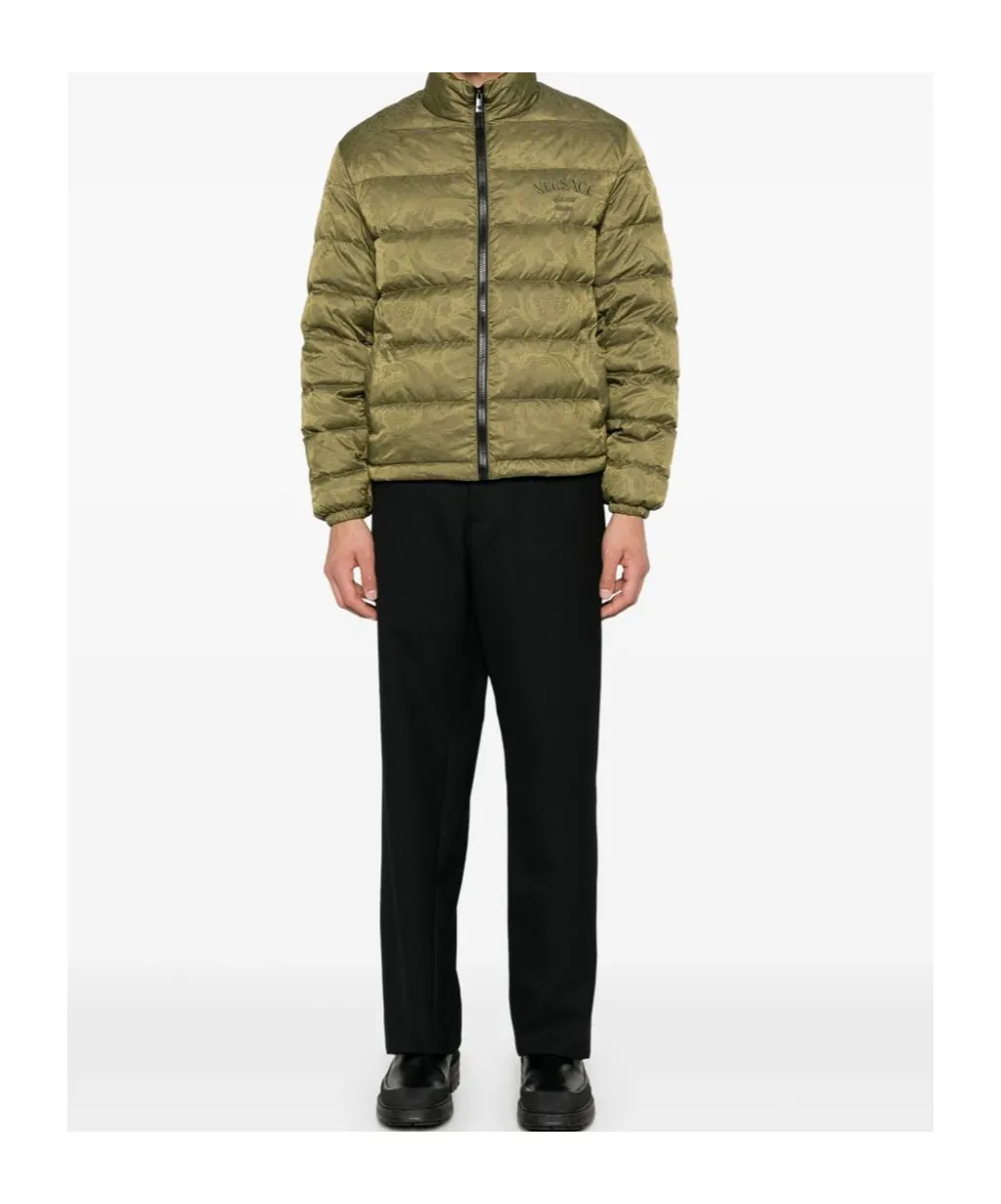 Barocco-Print Padded Jacket