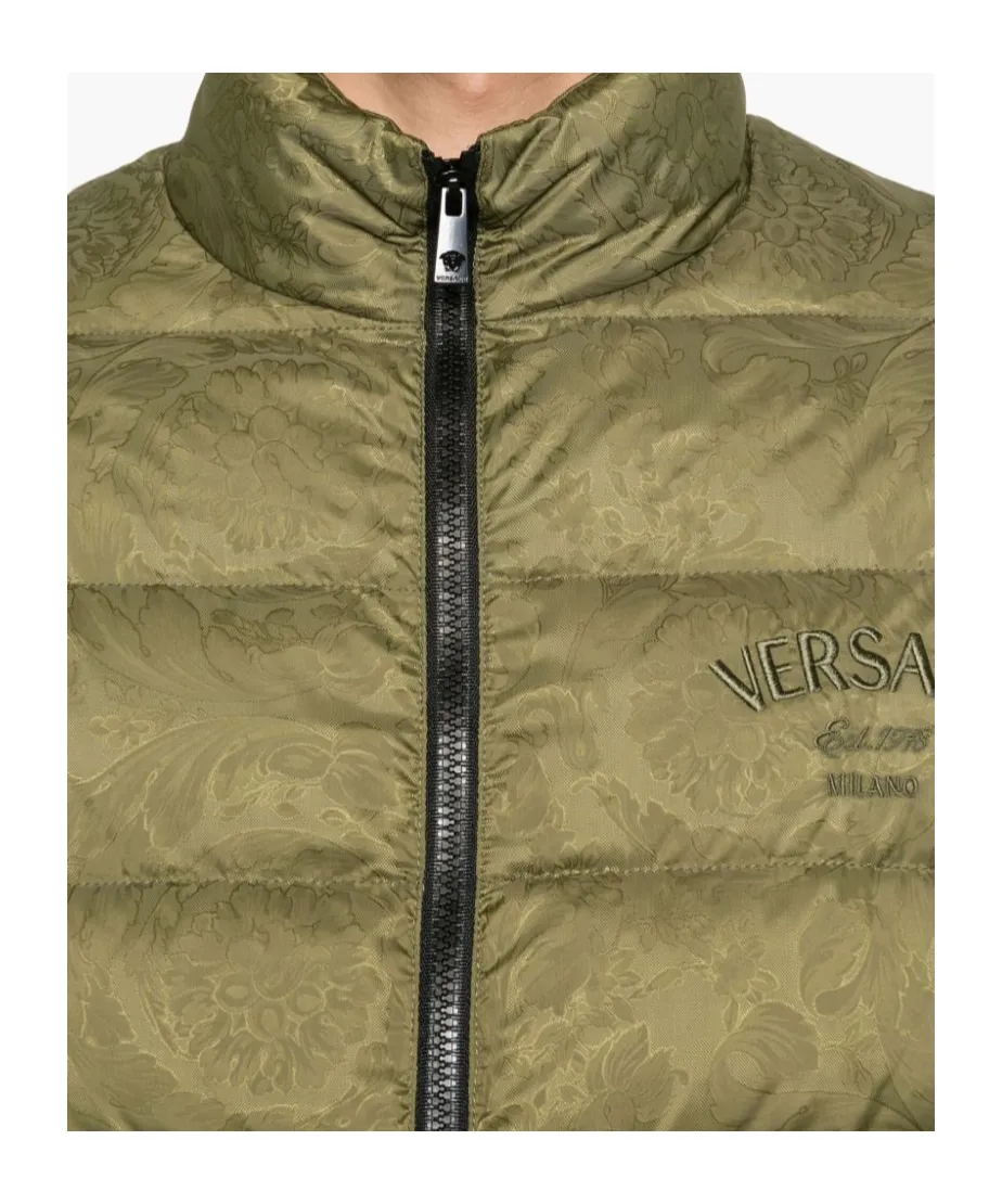 Barocco-Print Padded Jacket
