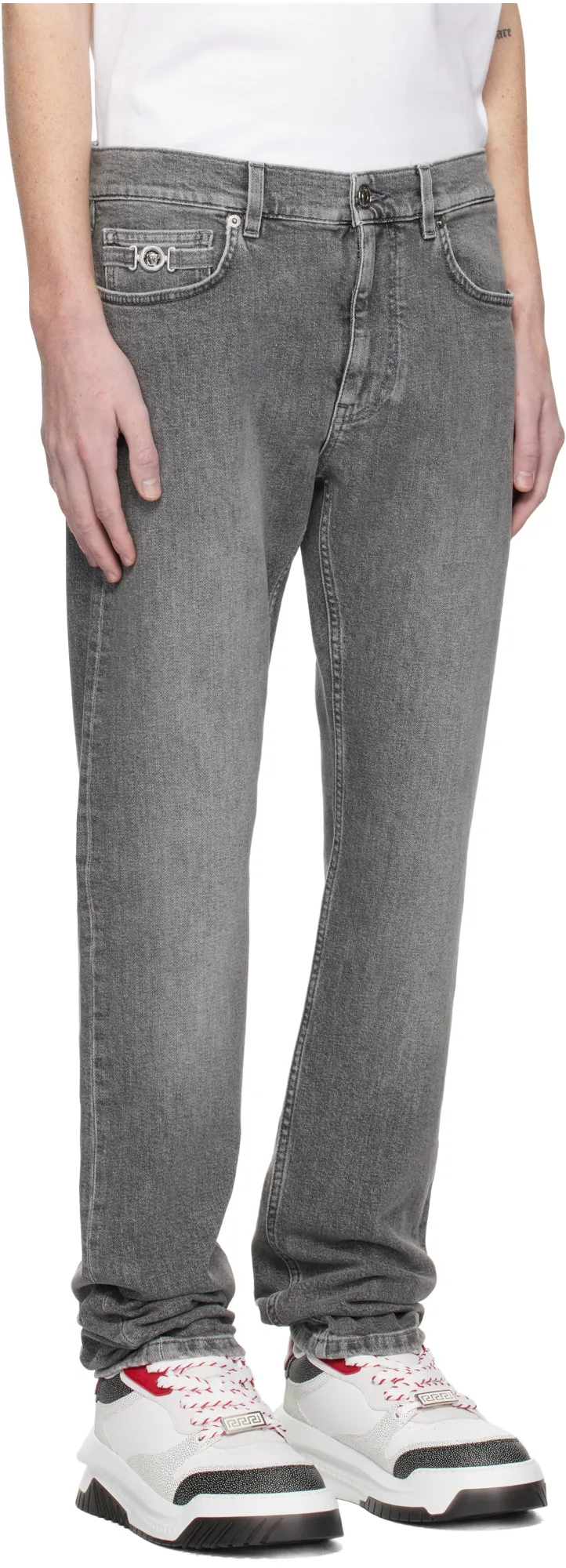 Logo-Patch Skinny Jeans