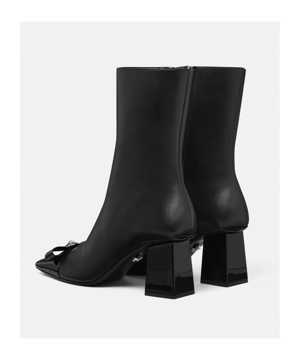 Gianni Ribbon Heeled Ankle Boots