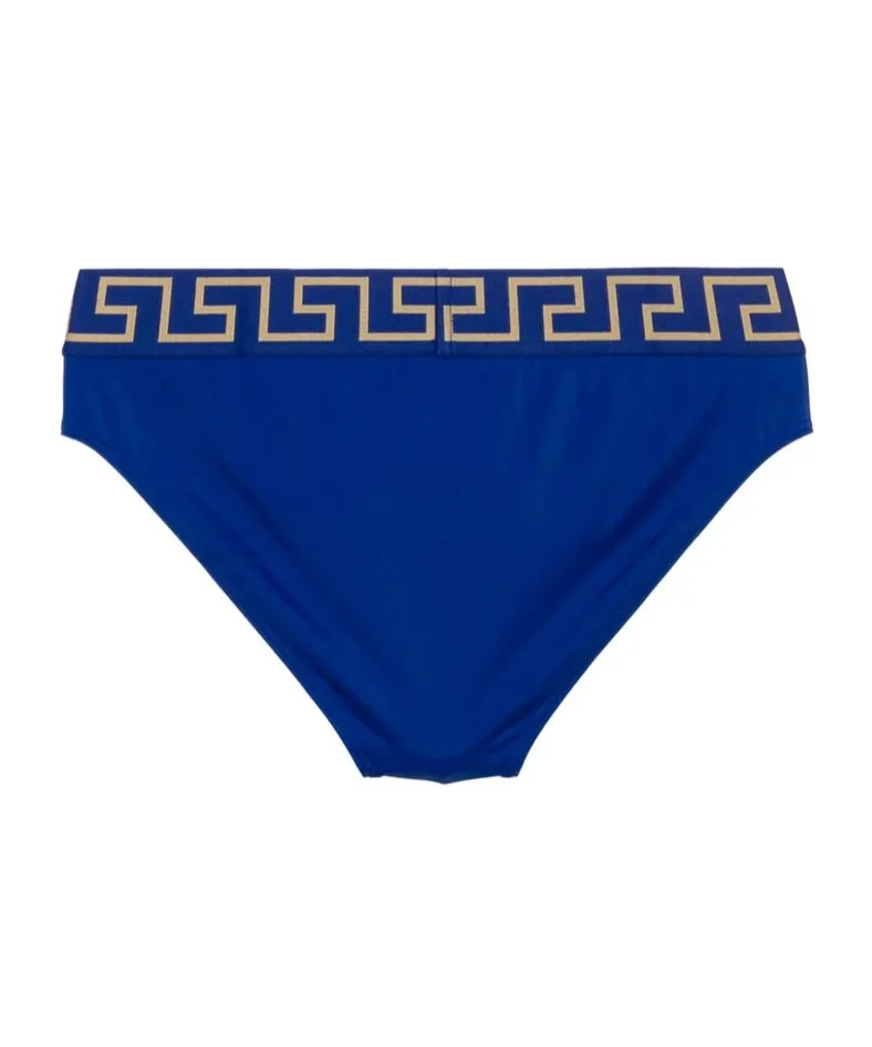 Greca-Waistband Swim Briefs