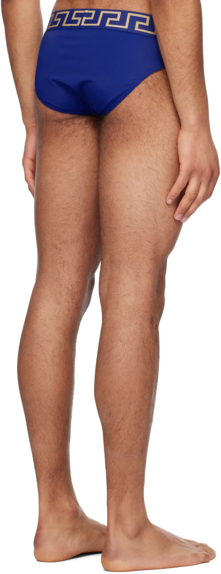 Greca-Waistband Swim Briefs