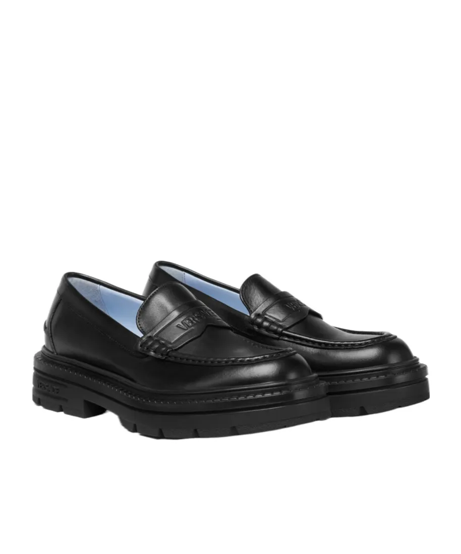 Logo Embossed Loafers