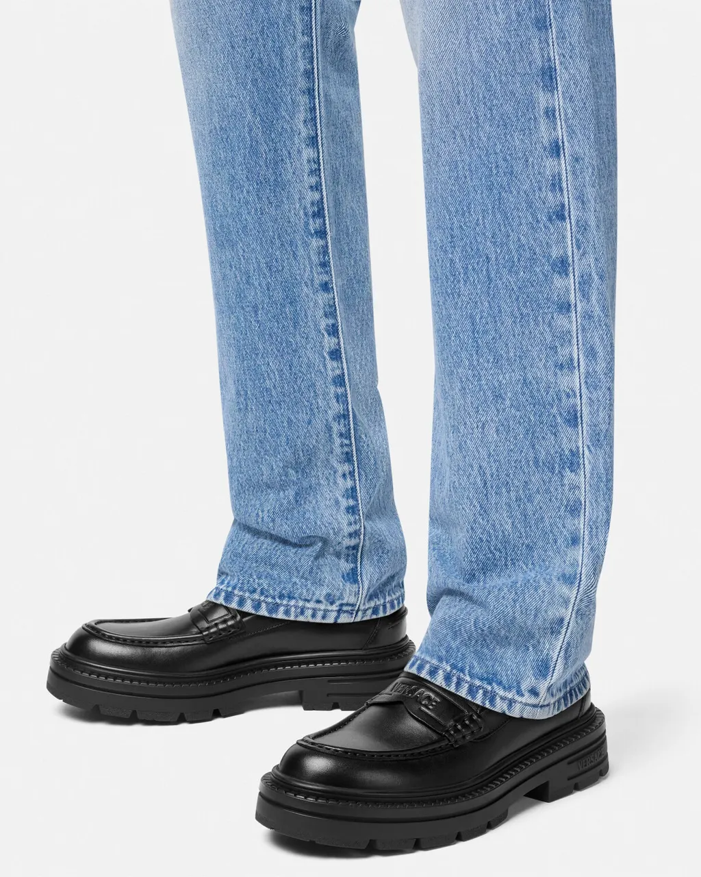 Logo Embossed Loafers