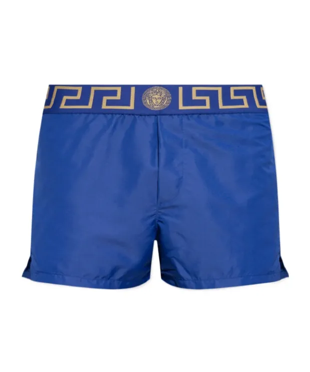 Greca-Waistband Swim Shorts