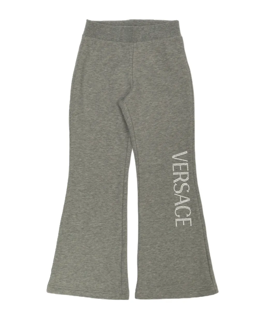 Logo Embellished Flared Track Pants