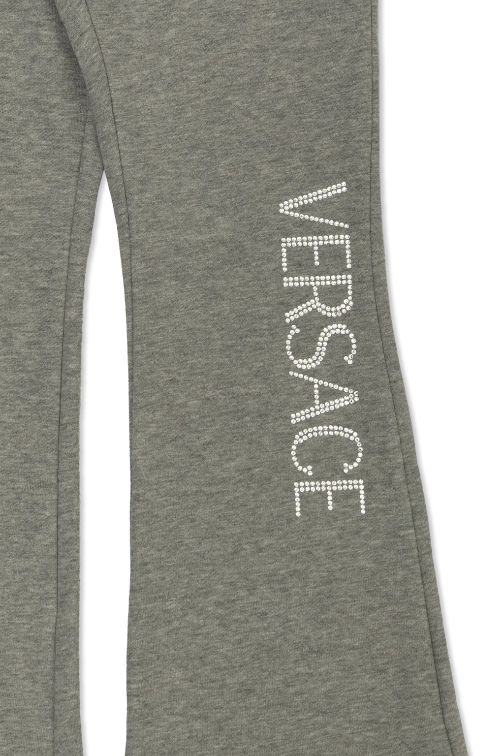 Logo Embellished Flared Track Pants