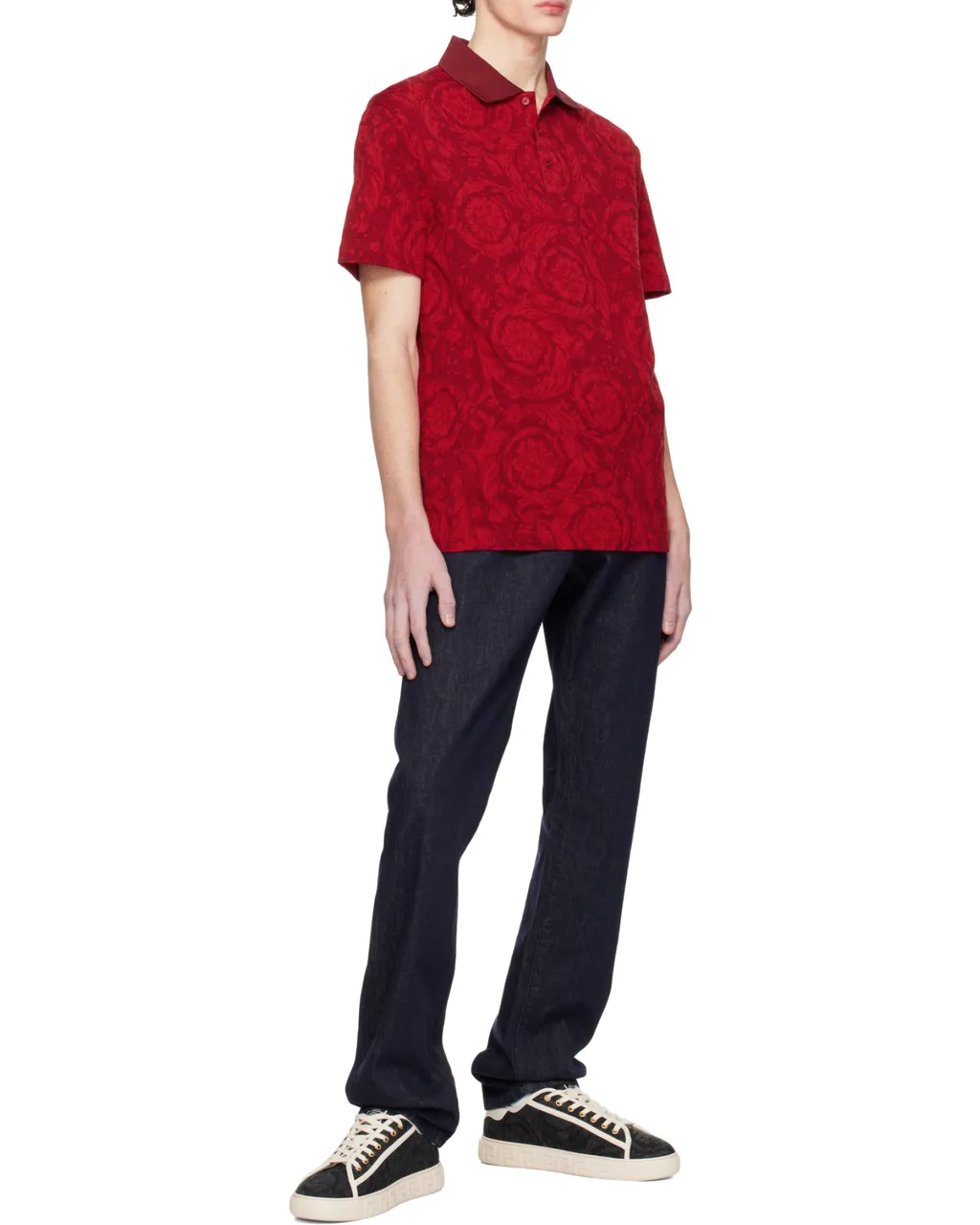 Logo-Patch Straight Leg Jeans