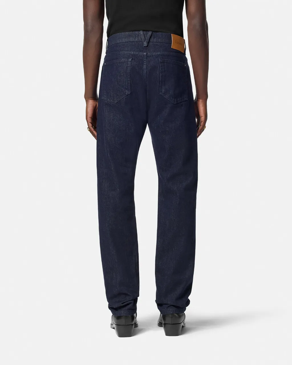Logo-Patch Straight Leg Jeans