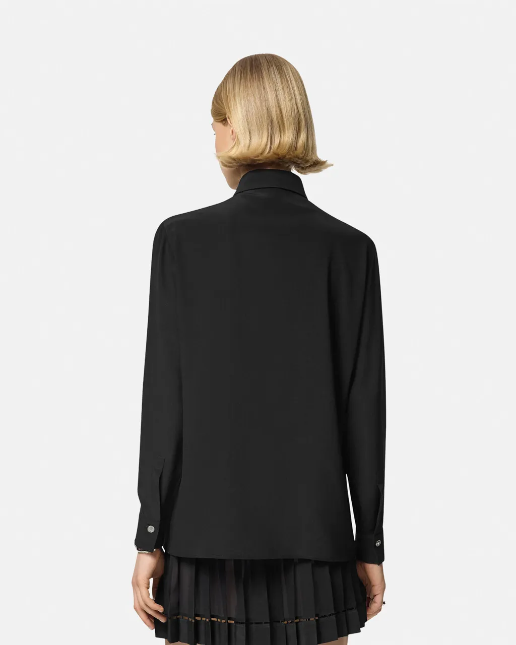 Ruffled Long-Sleeved Shirt