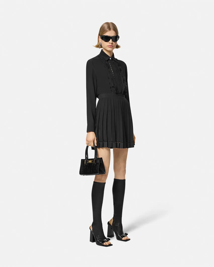 Ruffled Long-Sleeved Shirt