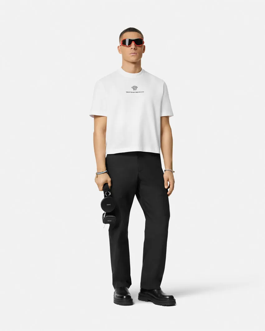 Medusa Milano Embroidered Crewneck T-Shirt