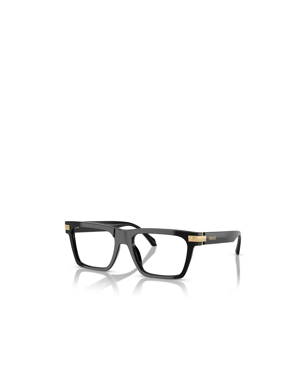 Geometric Frame Flat Mirror Eyeglasses