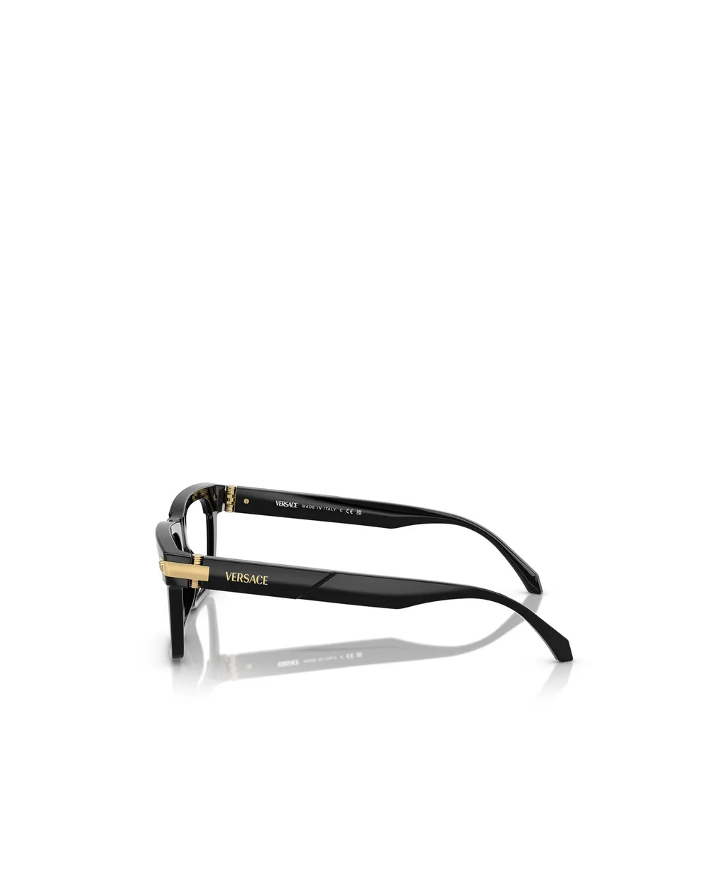 Geometric Frame Flat Mirror Eyeglasses