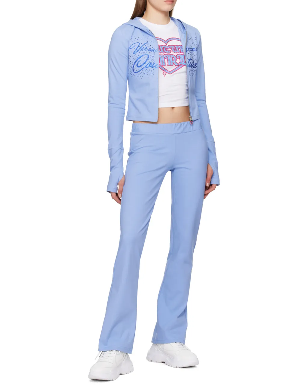 Crystal Decoration Logo Sweatpants