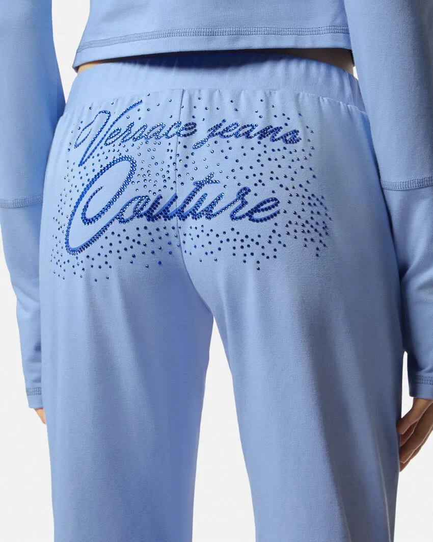 Crystal Decoration Logo Sweatpants