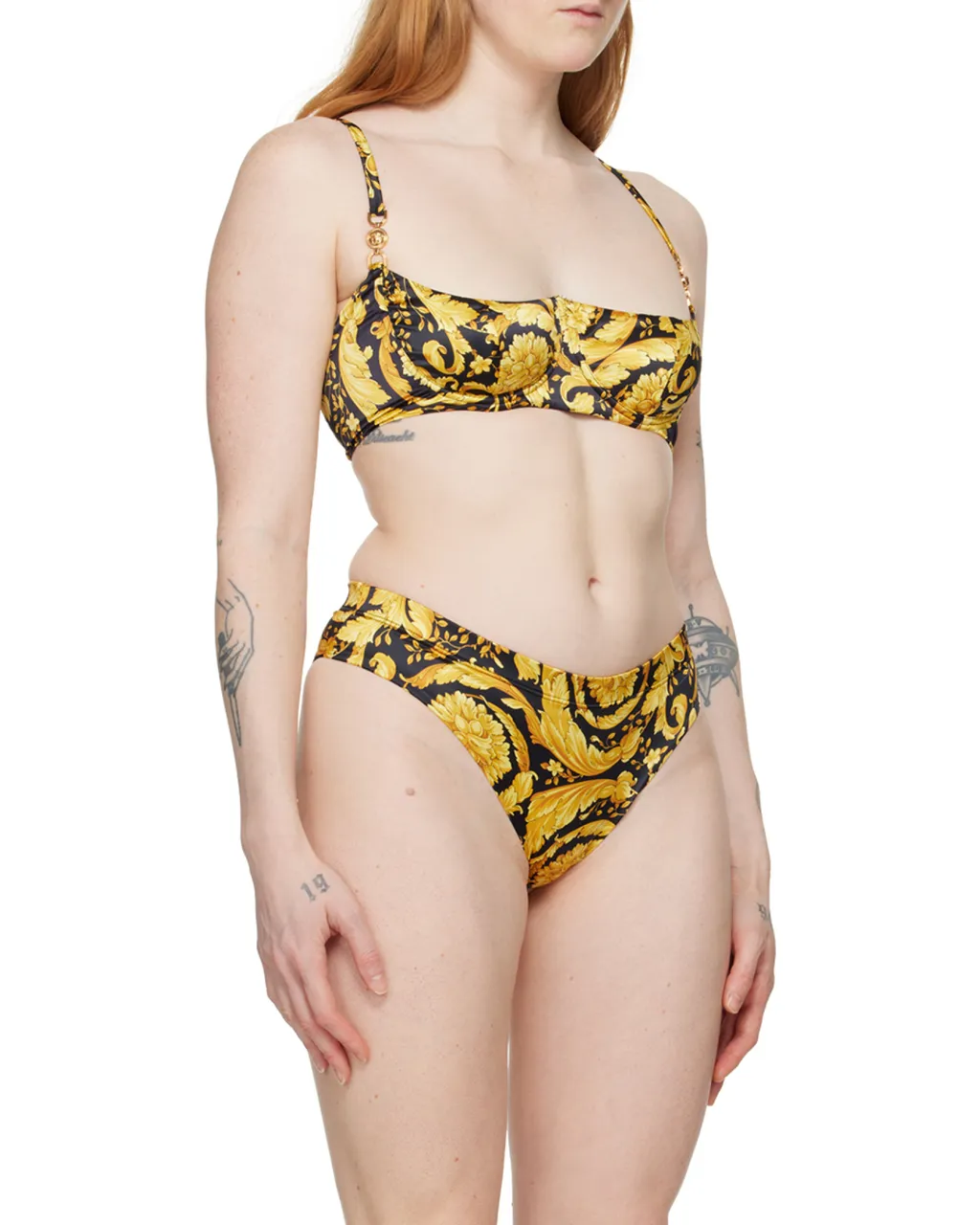 Barocco-Print Balconette Bra