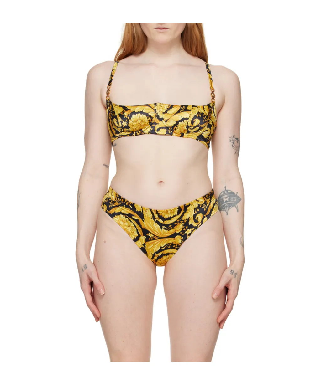 Barocco-Print Balconette Bra