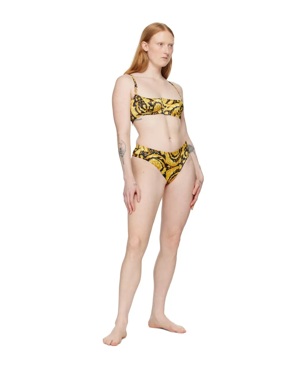 Barocco-Print Balconette Bra