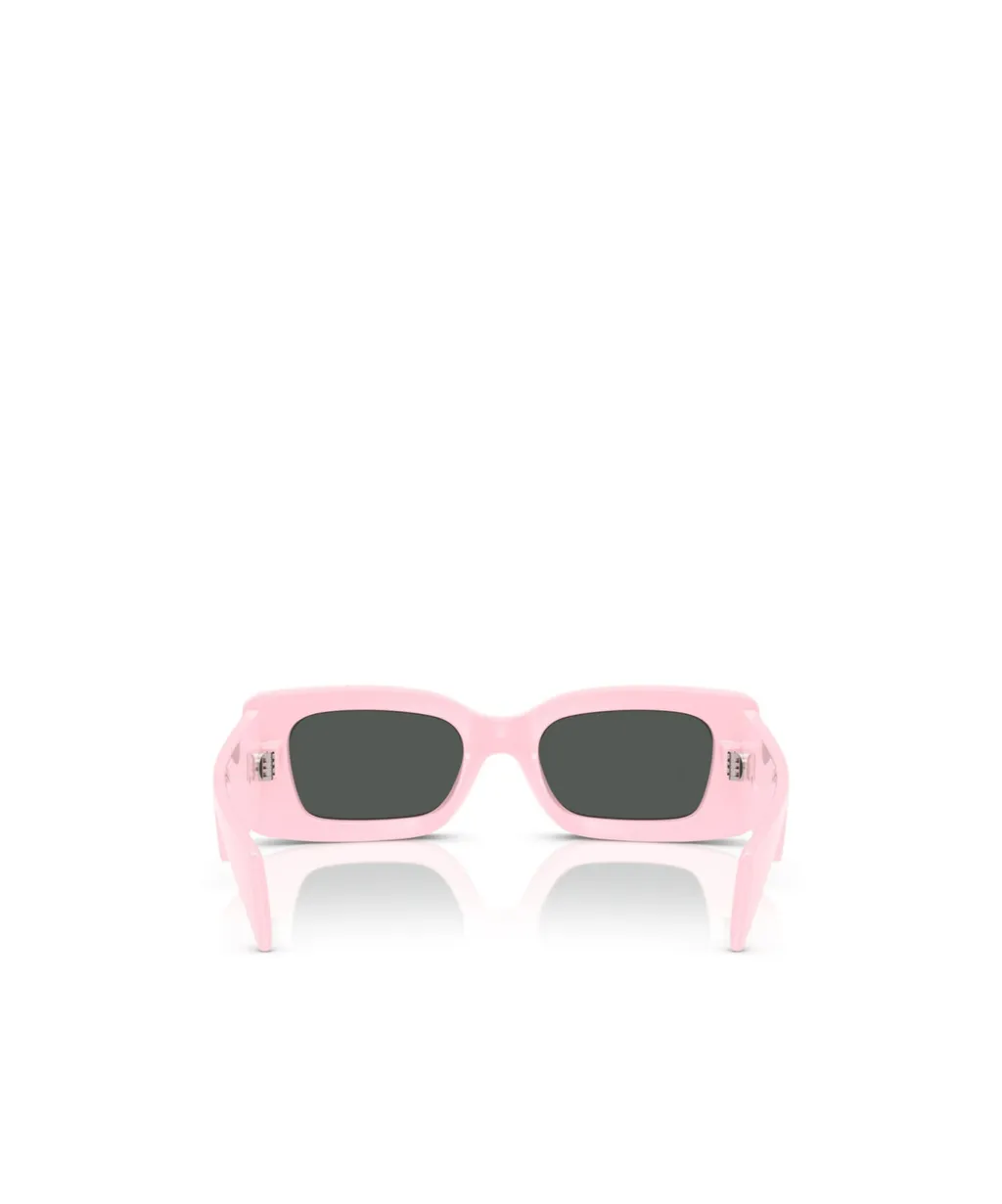 Medusa-Plaque Rectangular-Frame Sunglasses