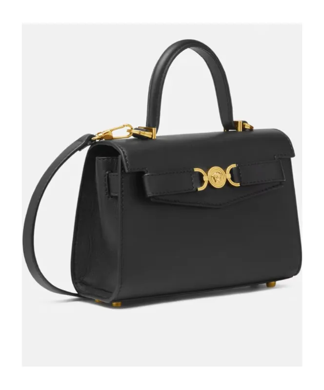 Medusa Plaque Fold-Over Top Tote Bag