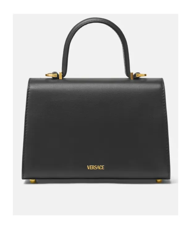 Medusa Plaque Fold-Over Top Tote Bag