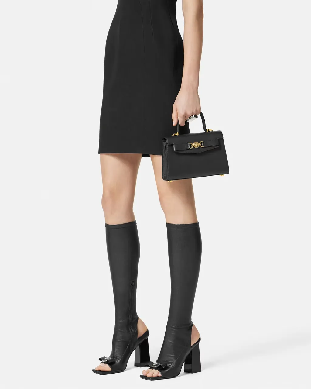 Medusa Plaque Fold-Over Top Tote Bag