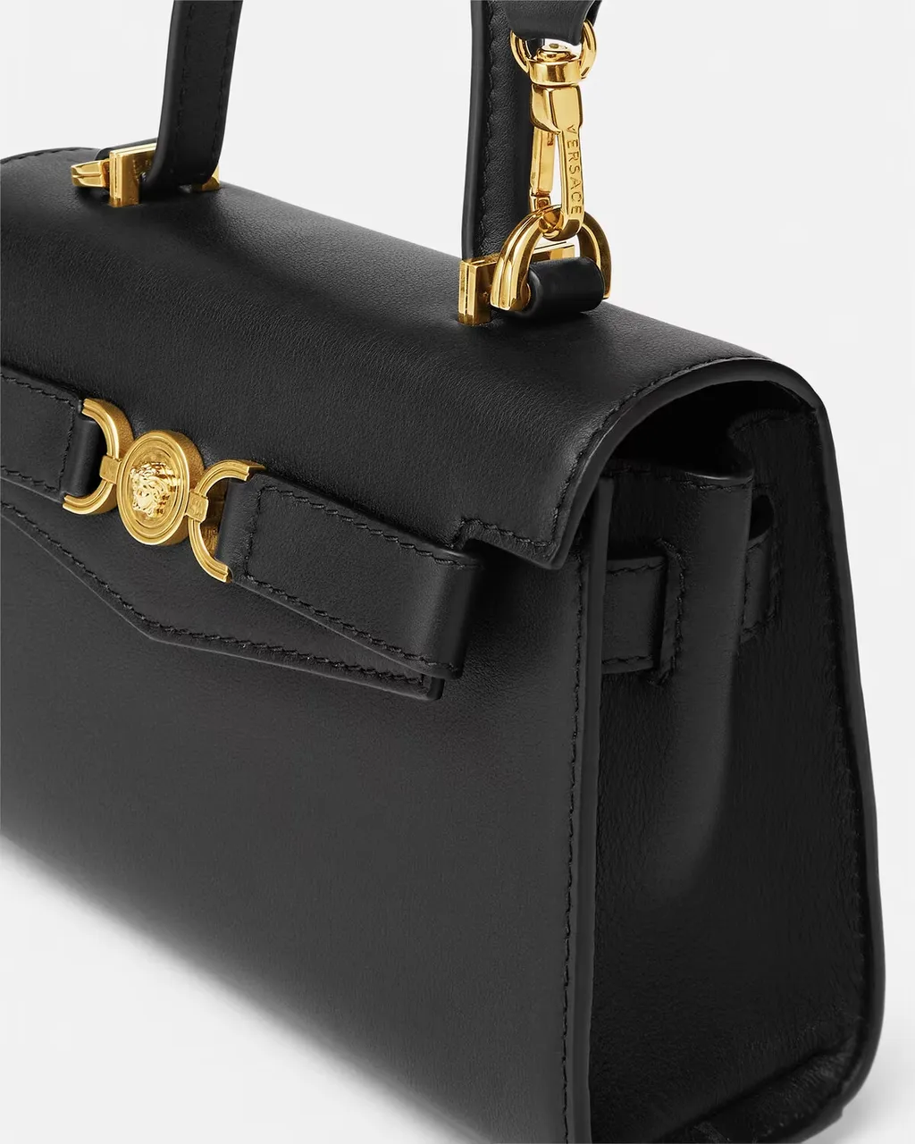 Medusa Plaque Fold-Over Top Tote Bag