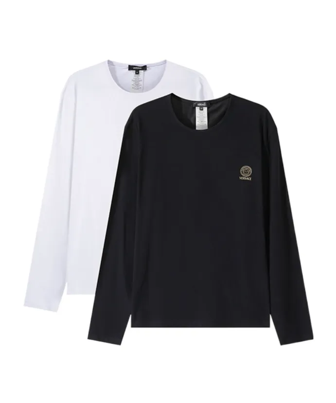 Pack Of Two Long-Sleeved Crewneck T-Shirts
