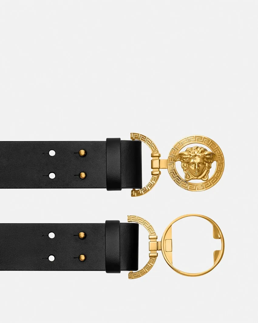 La Medusa Leather Wide Belt