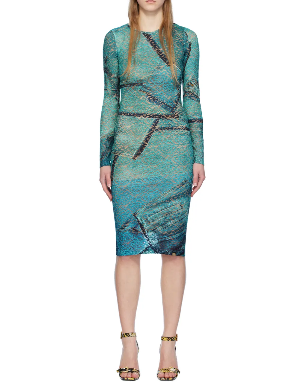 Long Sleeve Round Neck Dress